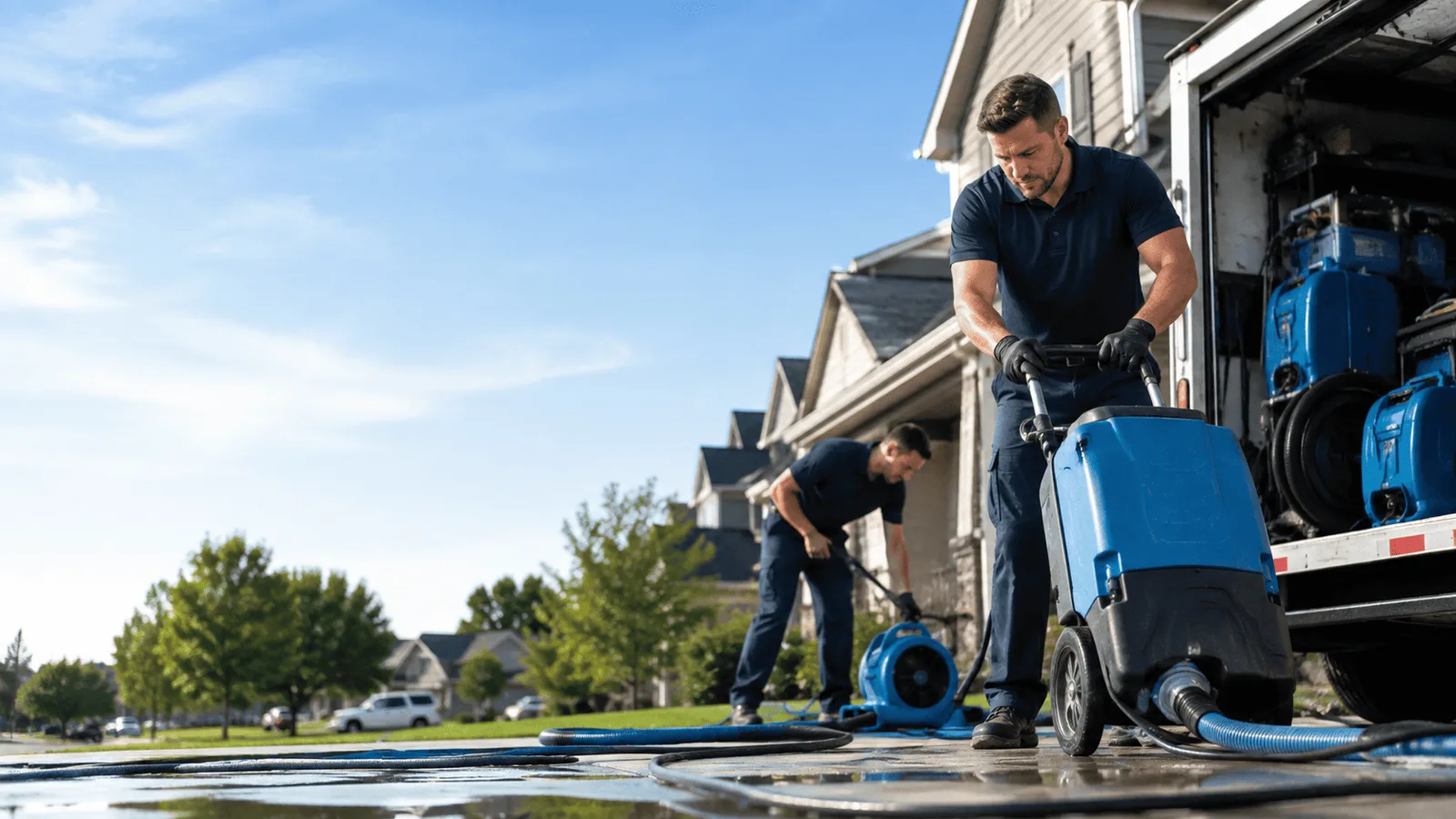 Dehumidification being performed in Washington Boro, PA